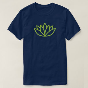 Camiseta Diseño de estudio de yoga de flor verde de persona