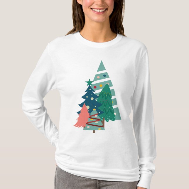 Camiseta Diseño de Evergreens de vacaciones (Anverso)