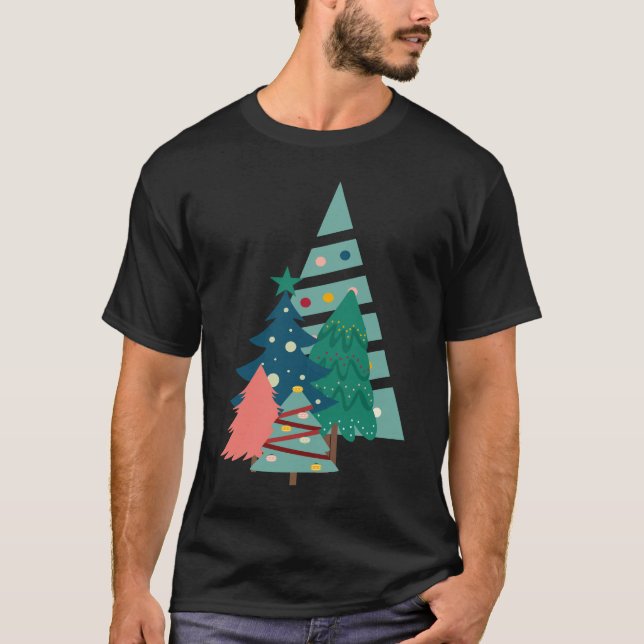 Camiseta Diseño de Evergreens de vacaciones (Anverso)