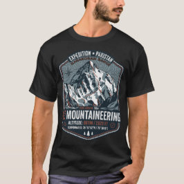 Camiseta diseño de expedición de montañismo K2 monte karako