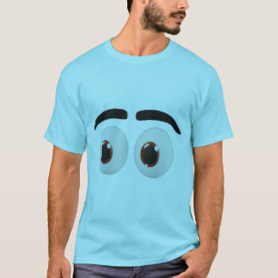 Camiseta Diseño de expresión de ojos de dibujos animados di