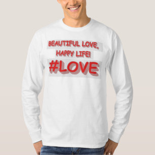 Camiseta Diseño de expresiones personalizadas "HERMOSO AMOR