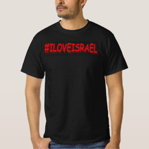 Camiseta Diseño de expresiones personalizadas "#ILOVEISRAE"