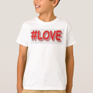 Camiseta Diseño de expresiones personalizadas "#LOVE". ¡Haz