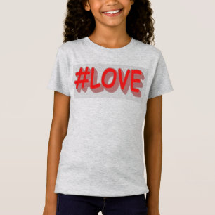 Camiseta Diseño de expresiones personalizadas "#LOVE". ¡Haz