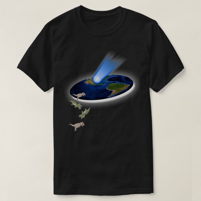 Camiseta Diseño de extinción de dinosaurios en teoría diver (Diseño del anverso)