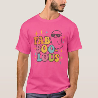 Camiseta Diseño de Fab-BOO-lous Retro Halloween