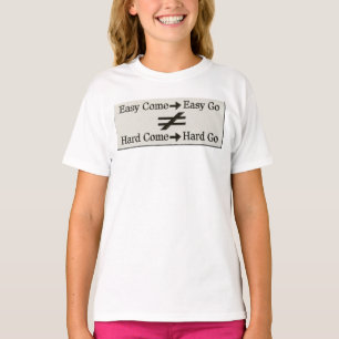 Camiseta Diseño De Fácil Trabajo Y Relación De Trabajo Duro