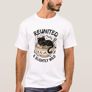 Camiseta Diseño de familia Kawaii Reunida y Ligeramente Sal
