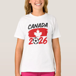 Camiseta Diseño de fanático de fútbol Canadá 2026 con hoja