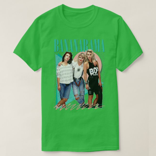 Camiseta Diseño de fans de Bananarama Retro 80 (Diseño del anverso)