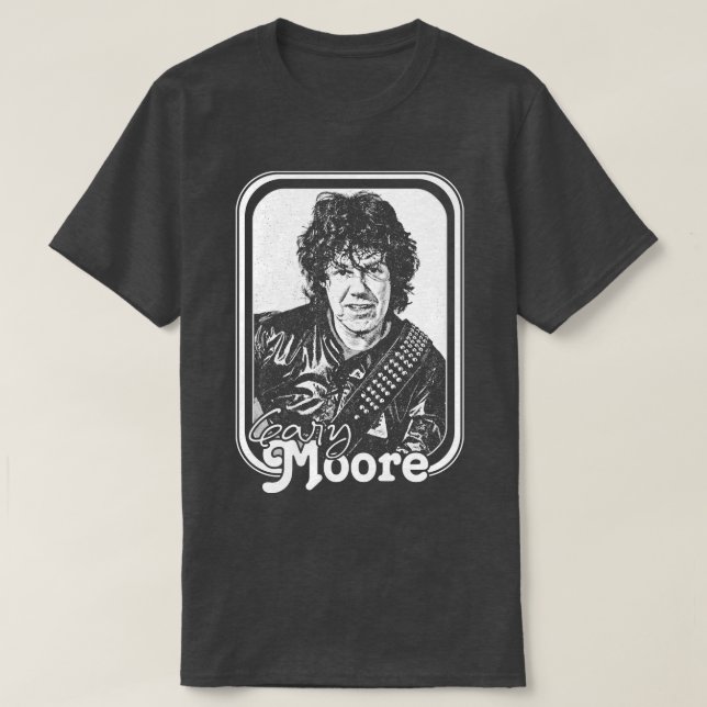 Camiseta Diseño de fans de Gary Moore Retro (Diseño del anverso)