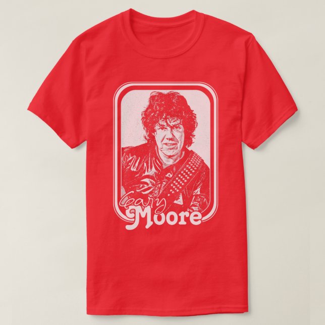 Camiseta Diseño de fans de Gary Moore Retro (Diseño del anverso)