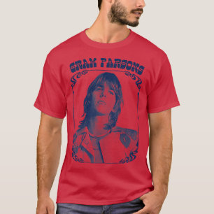 Camiseta Diseño de fans de Gram Parsons Retro Faded Style