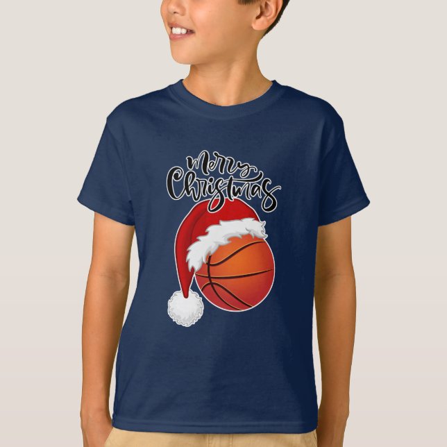 Camiseta Diseño de fans de Guay Xmas Baloncesto Feliz Navid (Anverso)