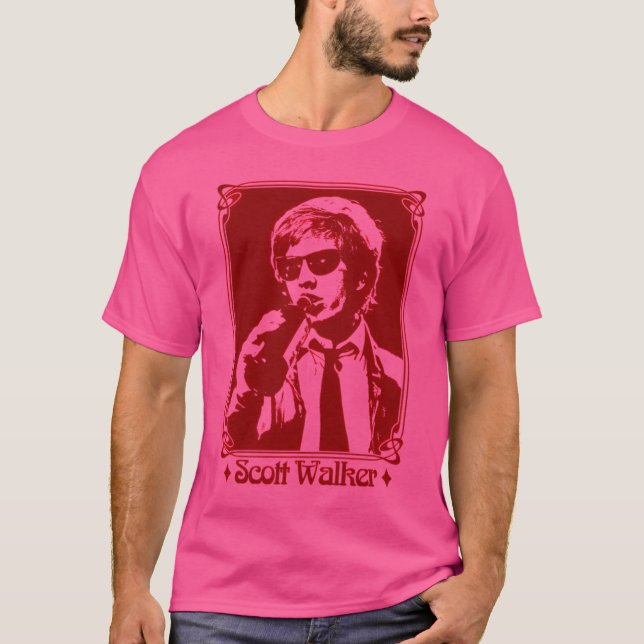 Camiseta Diseño de fans de Scott Walker Retro (Anverso)