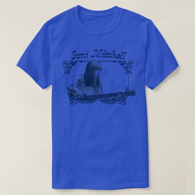 Camiseta Diseño de fans del estilo de Joni Mitchell Retro d (Diseño del anverso)