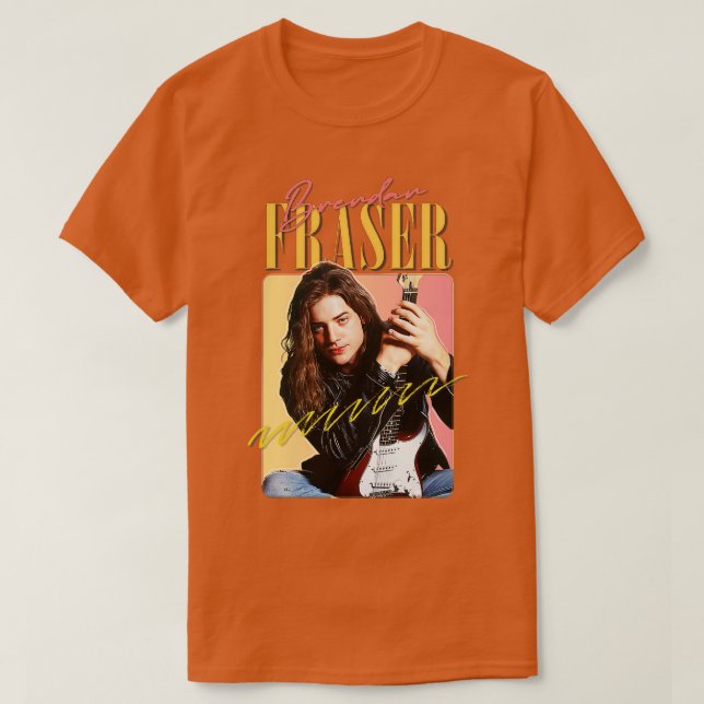 Camiseta Diseño de fans estéticos de Brendan Fraser 90 (Diseño del anverso)