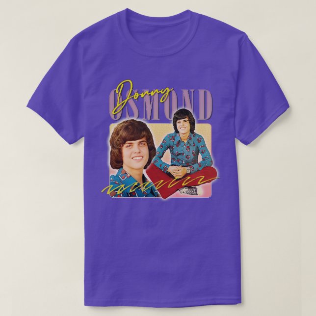 Camiseta Diseño de fans estéticos de Donny Osmond Retro 70 (Diseño del anverso)