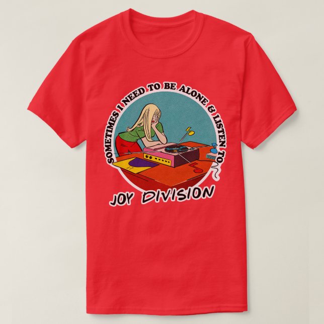Camiseta Diseño de fans obsesivo de música de la División d (Diseño del anverso)