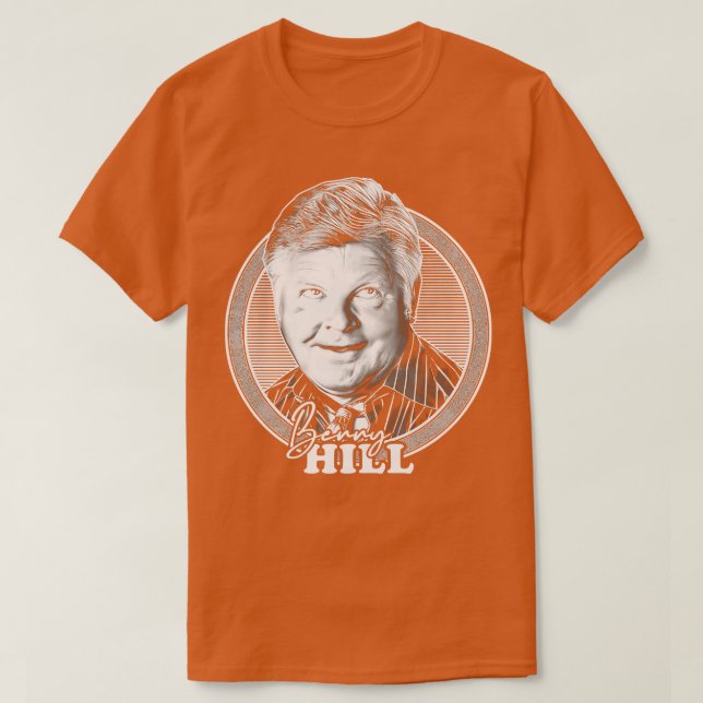 Camiseta Diseño de fans retro de Benny Hill 70 (Diseño del anverso)