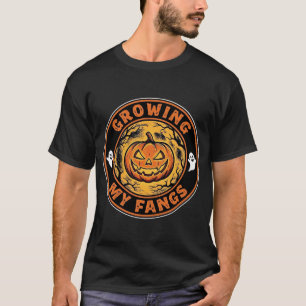Camiseta Diseño de fantasma de calabaza de Halloween Crecie