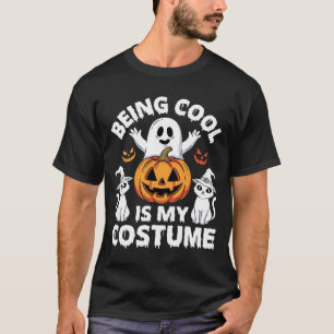 Camiseta Diseño de fantasma de disfraz de Halloween siendo