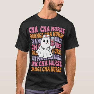 Camiseta Diseño de fantasma de enfermera CNA de Halloween