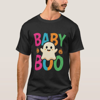 Camiseta Diseño de fantasma de Halloween Baby Boo_1