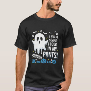 Camiseta Diseño de Fantasma de Halloween Me Asusté Mis Pant