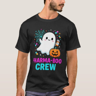 Camiseta Diseño de fantasma de la tripulación de Pharma-Boo