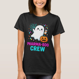 Camiseta Diseño de fantasma de la tripulación de Pharma-Boo