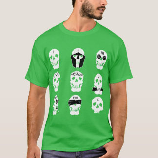 Camiseta Diseño de fanwork de calaveras de Lockedomb Ninth