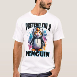 Camiseta Diseño de felinos pingüinos para creaciones lúdica