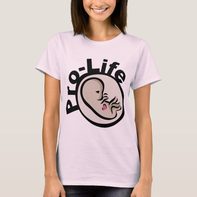 Camiseta Diseño de Feto Pro-Life (Anverso)