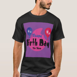 Camiseta Diseño de fiesta de cumpleaños colorido