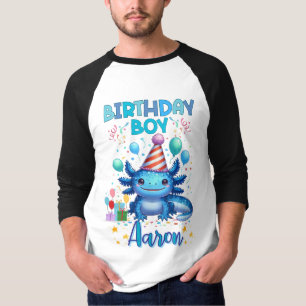 Camiseta Diseño de Fiestas Cutos de Aniversario Axolotl Vib