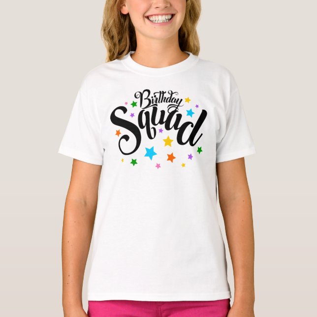 Camiseta Diseño de fiestas de la brigada de cumpleaños para (Anverso)