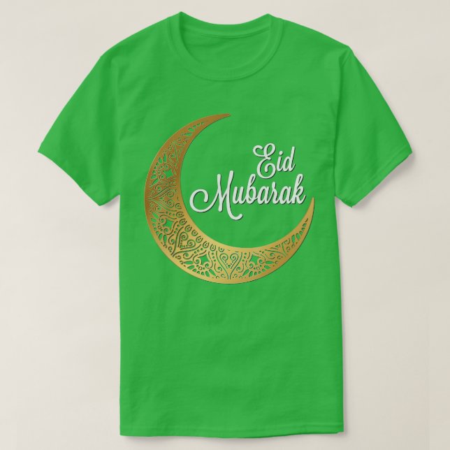 Camiseta Diseño de Fiestas Islámicas de Eid Mubarak-Eid Al  (Diseño del anverso)