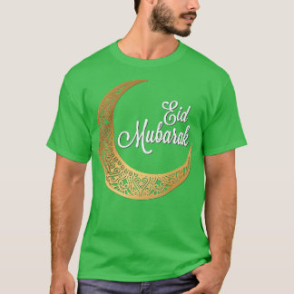 Camiseta Diseño de Fiestas Islámicas de Eid Mubarak-Eid Al