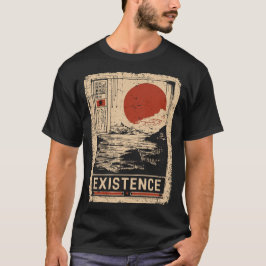 Camiseta Diseño de filosofía de paisaje existencial zen
