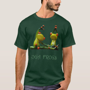 Camiseta Diseño de fitness de ranas de yoga