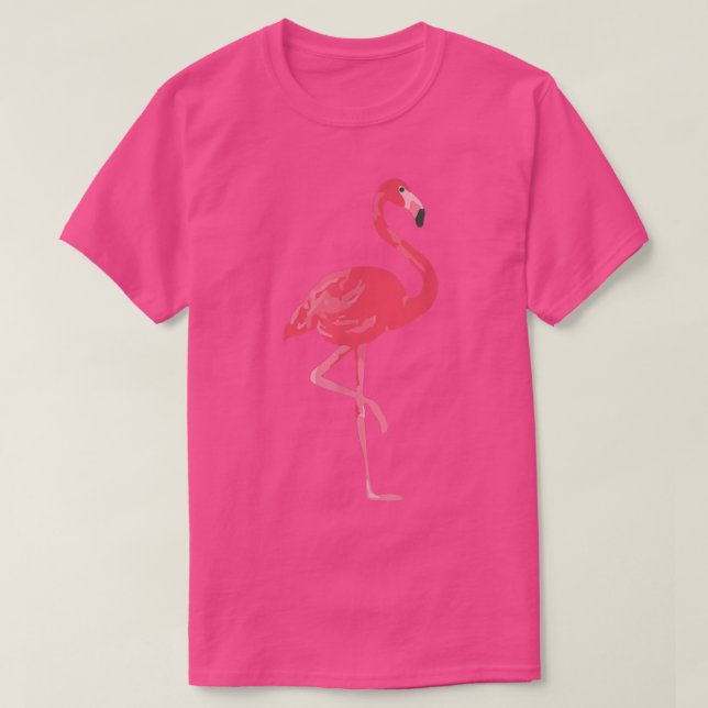 Camiseta Diseño de flamenco rosa (Diseño del anverso)