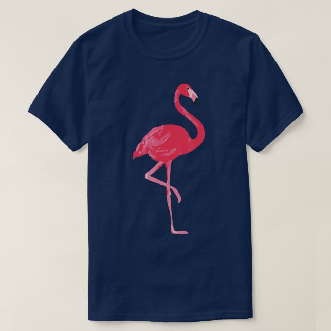 Camiseta Diseño de flamenco rosa (Diseño del anverso)