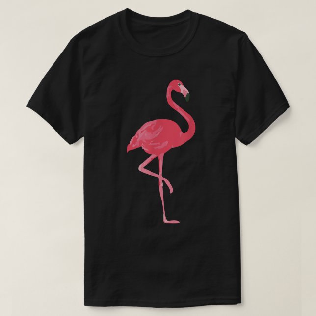 Camiseta Diseño de flamenco rosa  (Diseño del anverso)