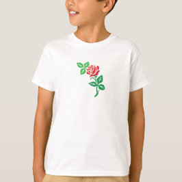 Camiseta Diseño de Flor de Rosa Roja – Belleza Floral Clási