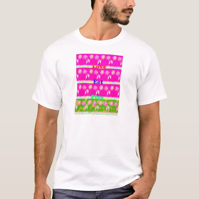 Camiseta Diseño de flores de juego de amor inspirador (Anverso)