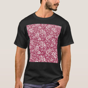 Camiseta Diseño de flores rojas