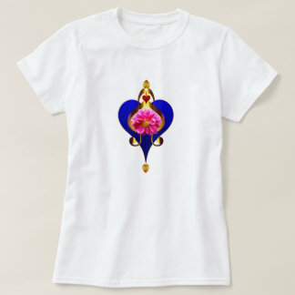 Camiseta Diseño de flores y corazones
