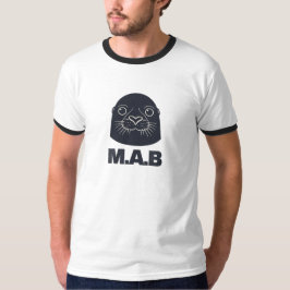 Camiseta Diseño de foca futurista con estética oscura